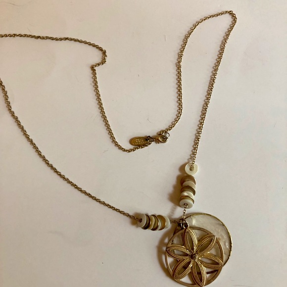 Calypso St. Barth for Target Vintage Gold Burst Charm Boho Long Necklace - Picture 8 of 11